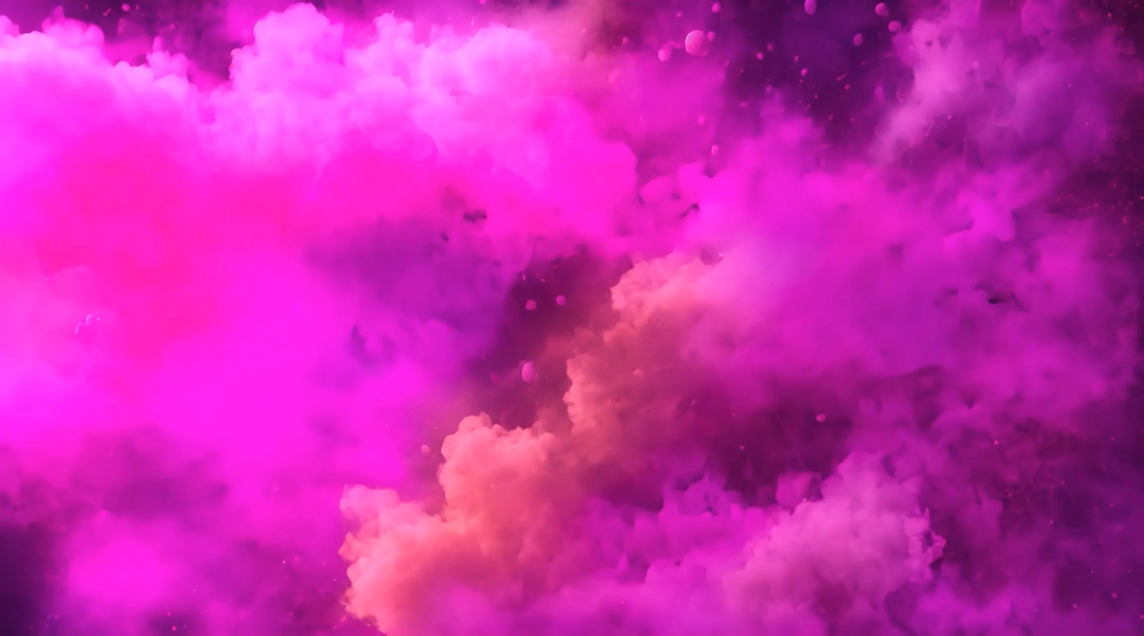 Electric Pink Cloud Dreamy Visual Backdrop